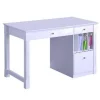 Walker Edison Furniture Co Walker Edison DW48D30WH Deluxe Solid Wood Desk - White