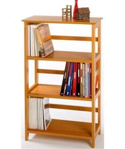 Winsome 99342 Honey Beechwood SHELFBOOK4-TIER