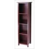 Winsome 94416 Milan 5 Tier Tall Storage Shelf or Bookcase - Antique Walnut