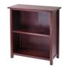 Winsome 94228 3-Tier Medium Beechwood Storage Shelf or Bookcase - Antique Walnut