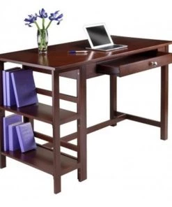 Winsome 94550 Velda Writing Desk with 2 Shelves
