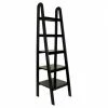 Wayborn Home Furnishing WaybornHomeFurnishings 9025B Ladder Bookcase - Black