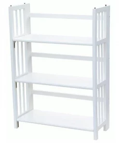 Yu Shan CO USA Ltd 330-21 3 Tier Folding Bookcase White