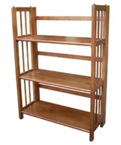 Yu Shan CO USA Ltd 330-25 3 Tier Folding Bookcase Honey Oak