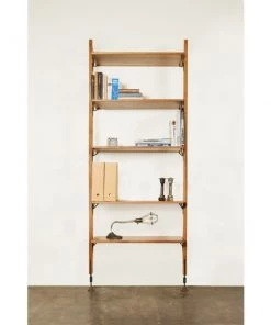 Nuevo Hard Fumed Oak Theo Shelving Unit