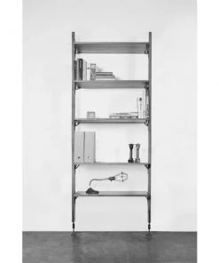 Nuevo Hard Fumed Oak Theo Shelving Unit