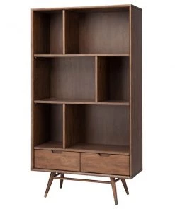 Nuevo Walnut Baas Bookcase