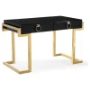 Tov Furniture Majesty Desk In Black/ Gold