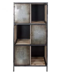 Varaluz Jayce Rustic Cube Locker Bookcase