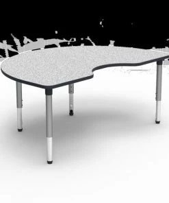 Virco 5000 Series 48"X72" Kidney-Shape Activty Table W/ 30" Fixed Height Leg