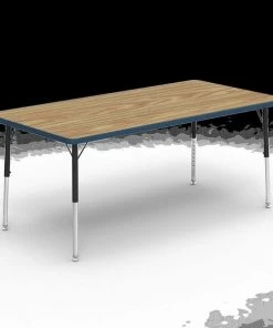 Virco 4000 Series Activity Table, 30"X60" Laminate Top, Low Legs for Preschool, 2nd Grade