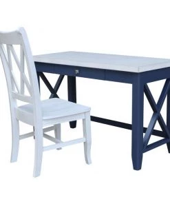 International Concepts Hampton Desk With Double XX Back Chair