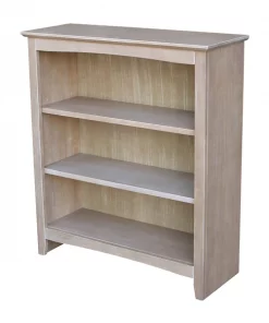 International Concepts Shaker Bookcase, 36"H, Washed Gray Taupe