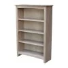 International Concepts Shaker Bookcase, 48"H, Washed Gray Taupe