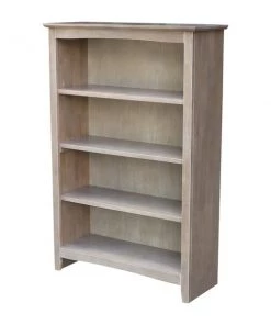 International Concepts Shaker Bookcase, 48"H, Washed Gray Taupe