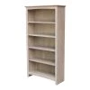 International Concepts Shaker Bookcase, 60"H, Washed Gray Taupe