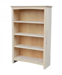 International Concepts Shaker Bookcase, 48"H, Unfinished