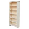 International Concepts Shaker Bookcase, 72"H, Unfinished