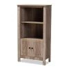 Baxton Studio Derek Modern and Contemporary Transitional Natural Oak Finished Wood 3-Tier Bookcase