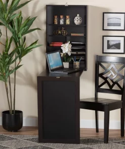 Baxton Studio 36 W, 60.4 H, Dark Brown, mdf with nc paint