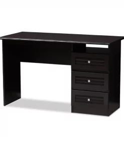 Baxton Studio Carine Modern Wenge Brown Finished Desk