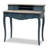Baxton Studio Celestine Blue Spruce Finished Wood Accent Writing Desk