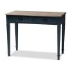 Baxton Studio Dauphine French Provincial Spruce Blue Accent Writing Desk