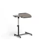 Baxton Studio Olsen Brown Wheeled Laptop Tray Table With Tilt Control