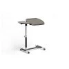 Baxton Studio Olsen Wenge/Black Wheeled Laptop Tray Table with Tilt Control