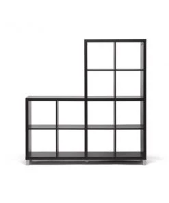 Baxton Studio Sunna Dark Brown Modern Cube Shelving Unit