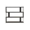 Baxton Studio Barnes Dark Brown Three-Shelf Modern Bookcase