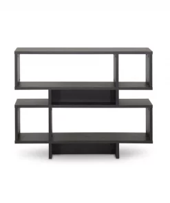 Baxton Studio Cassidy 4-Level Dark Brown Modern Bookshelf