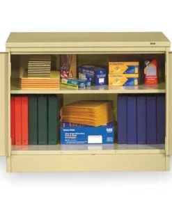 Tennsco 24 ga. Carbon Steel Storage Cabinet, 36" W, 30" H, Shelving