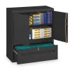 Tennsco 36" W 1 Drawer Lateral File Drawer Cabinet, Black, Letter/Legal