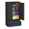 Tennsco 36" W 1 Drawer Lateral File Drawer Cabinet, Black, Letter/Legal