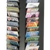 Safco Magazine Rack, 92-Pocket, Black