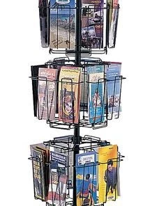 Safco Brochure Display Rack, Charcoal
