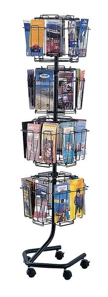 Safco Brochure Display Rack, Charcoal
