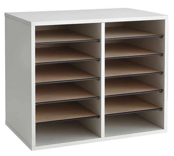 Safco Adjustable Literature Organizer, Gray