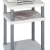 Safco Desk-Side Printer Stand, Light Gray
