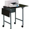 Safco Machine Stand w/Drop Leaves, Black