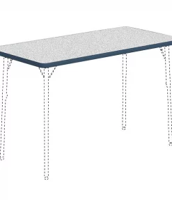 Rectangle Lorell Classroom Rectangular Activity Tabletop, 48 X 24 X 1.13, Grey
