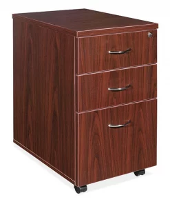 15.8" W Lorell Contemporary Furniture, Laminate, Mahogany