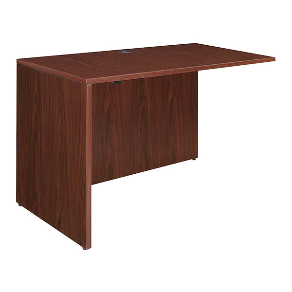 Lorell Desk Shell, 23.6" D, 41.6" W, 29-1/2" H, Mahogany, 3mm PVC (Edge)