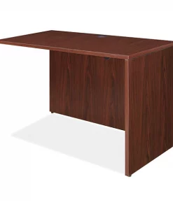 Lorell Desk Shell, 23.6" D, 47.3" W, 29-1/2" H, Mahogany, 3mm PVC (Edge)