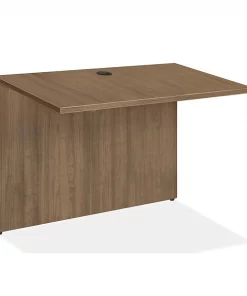 Lorell 23.6" D, 41.4" W, 29-1/2" H, Walnut, 3mm PVC (Edge)