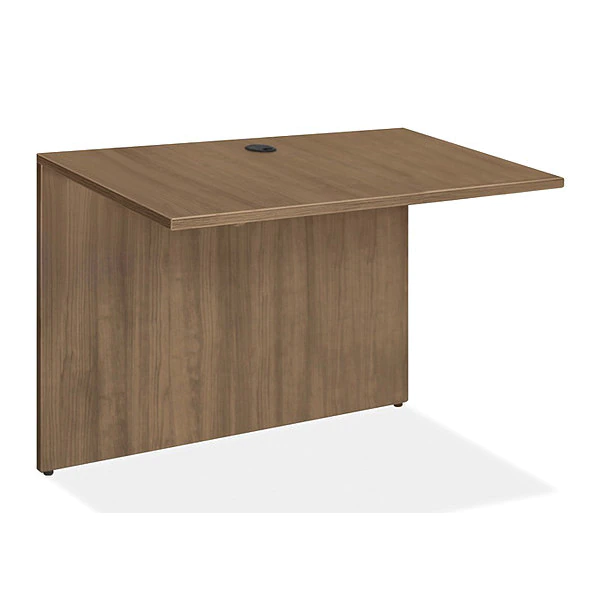 Lorell 23.6" D, 41.4" W, 29-1/2" H, Walnut, 3mm PVC (Edge)