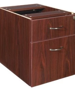 15-1/2" W Lorell Contemporary Furniture, Laminate, Mahogany