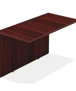 Lorell 24" D, 48" W, 29-1/2" H, Mahogany, Laminate