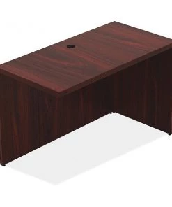 Lorell Desk Return, 23.6" D, 47.3" W, 30" H, Mahogany, P2 Particleboard